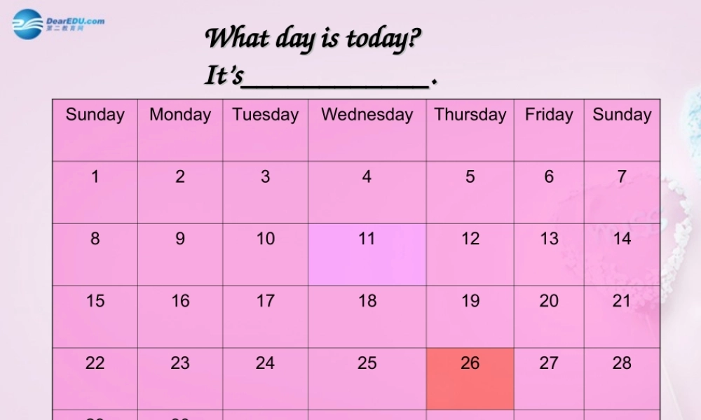 四年级英语上册《Lesson 7 Homework》课件1 冀教版