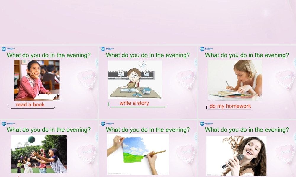 四年级英语上册《Lesson 8 TV and Phone》课件2 冀教版