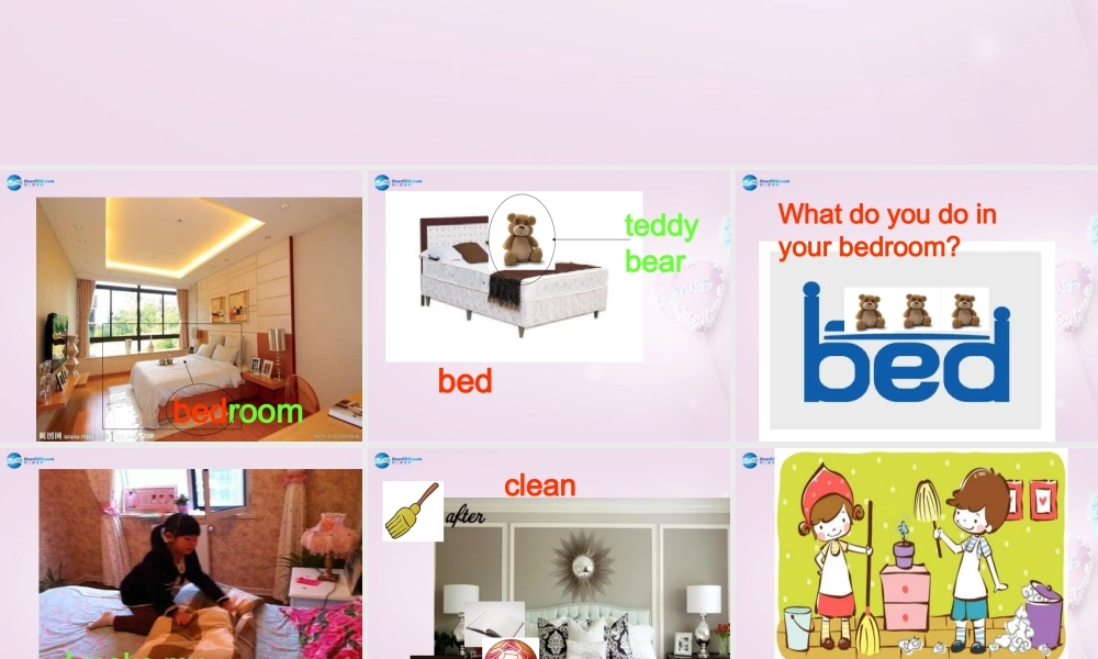 四年级英语上册《Lesson 9 In the Bedroom》课件3 冀教版