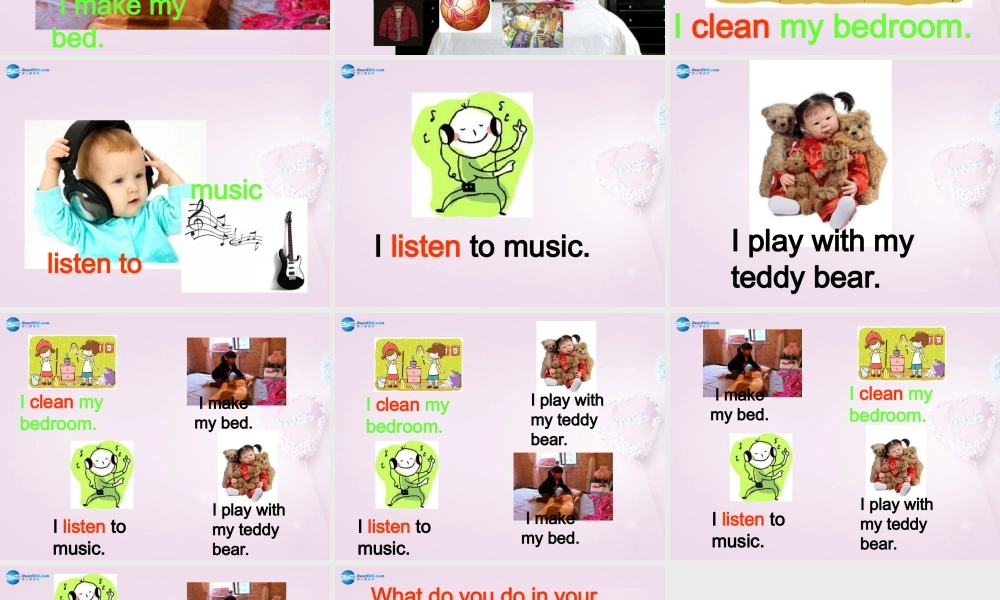 四年级英语上册《Lesson 9 In the Bedroom》课件3 冀教版