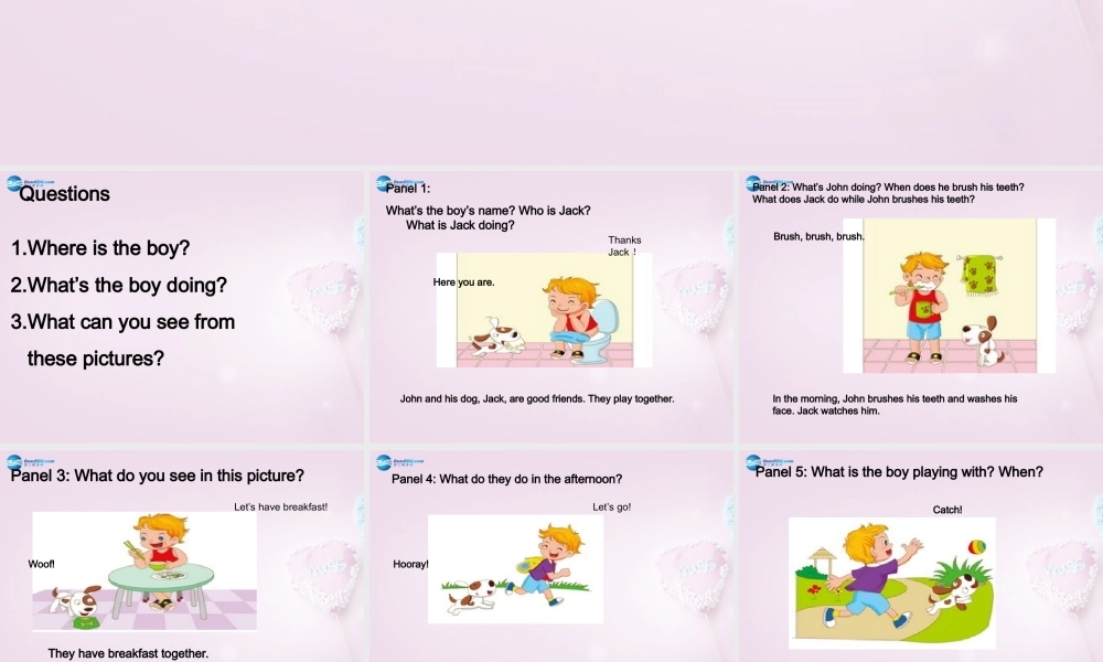 四年级英语上册《Lesson 12 John and Jack》课件 冀教版