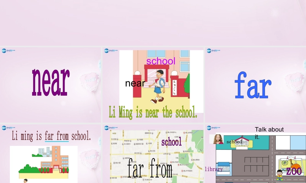 四年级英语上册《Lesson 14 Near and far》课件1 冀教版