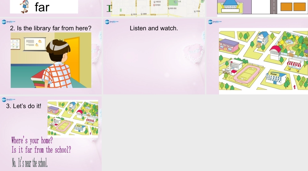 四年级英语上册《Lesson 14 Near and far》课件1 冀教版
