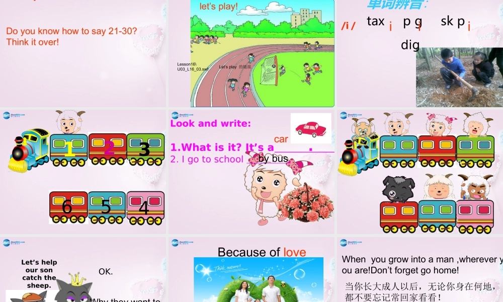 四年级英语上册《Lesson 16 Cars and Buses》课件1 冀教版