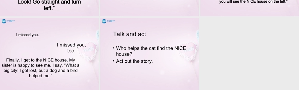 四年级英语上册《Lesson 18 Lost in the city》课件 冀教版