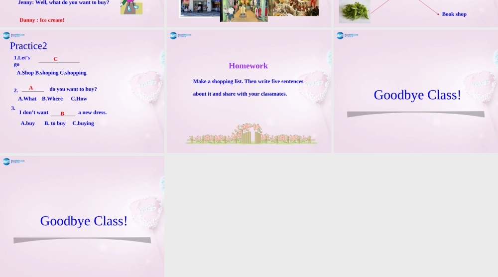 四年级英语上册《Lesson 19 Let’s go shopping》课件1 冀教版