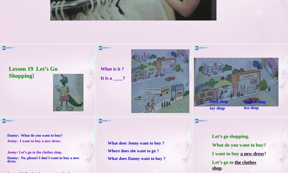 四年级英语上册《Lesson 19 Let’s go shopping》课件3 冀教版