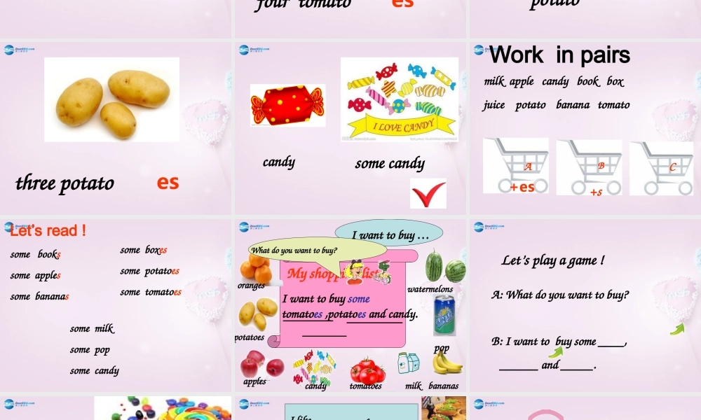 四年级英语上册《Lesson 22 At the supermarket》课件4 冀教版