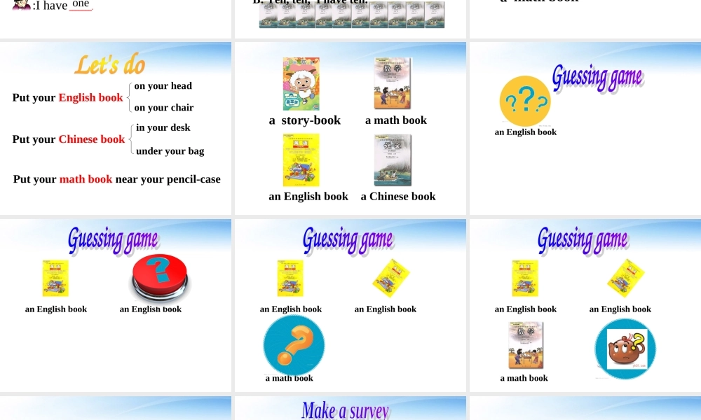 四年级英语上册课件 Unit2 My schoolbag(19)课件 人教版PEP