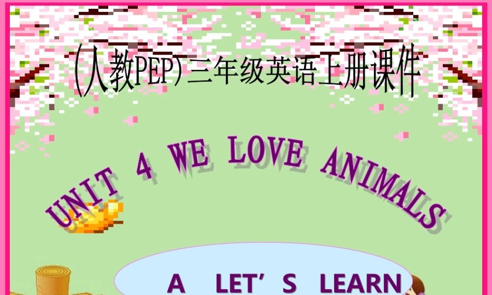 四年级英语下册  Unit 4  A    LET’S   LEARN  课件  人教PEP