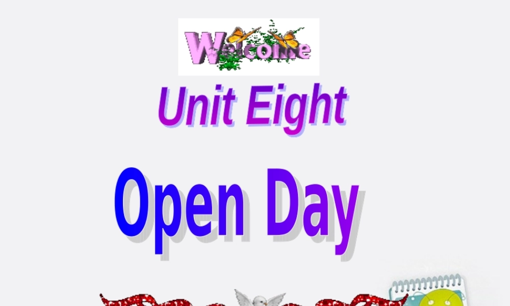 四年级英语下册  Unit 8(2)课件 苏教牛津版