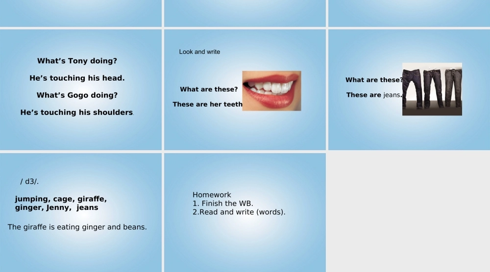 四年级英语下册 4B unit1课件 广东版开心
