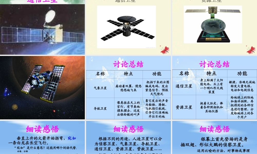 四年级语文下册 第3单元 9《卫星比武》课件3 语文S版-语文S版小学四年级下册语文课件