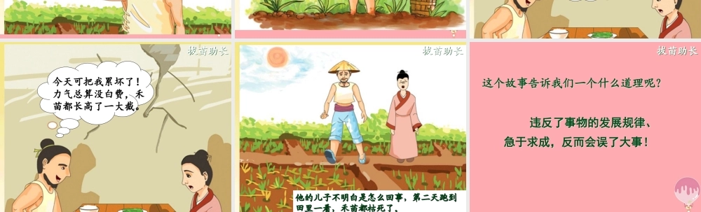 四年级语文上册 第七单元 拔苗助长课件3 湘教版-湘教版小学四年级上册语文课件