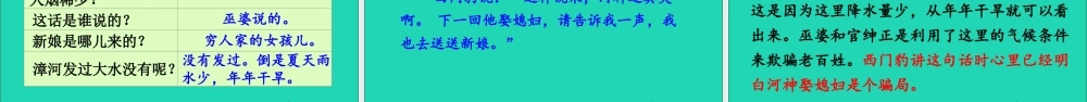 四年级语文上册 第八单元 26《西门豹治邺》课件 新人教版-新人教版小学四年级上册语文课件
