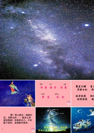 四年级语文上册 第七单元 牵牛星和织女星课件2 湘教版-湘教版小学四年级上册语文课件