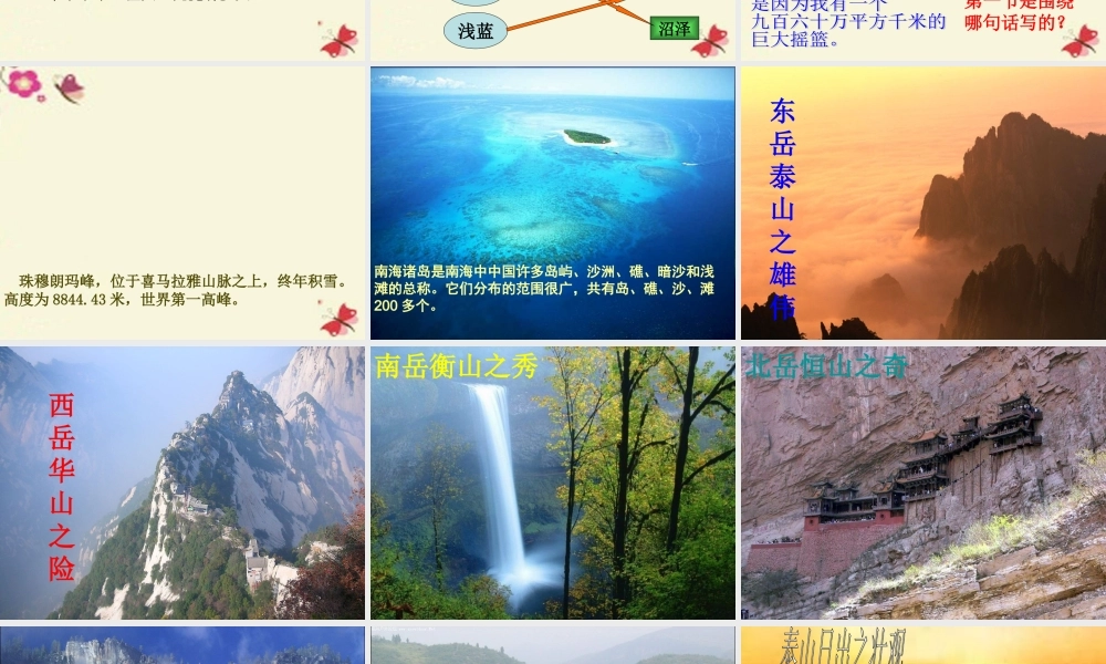 四年级语文下册 第4单元 13《我站在祖国地图前》课件7 语文S版-语文S版小学四年级下册语文课件