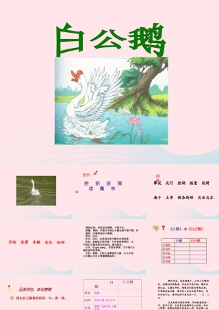 四年级语文上册 第四组 14 白公鹅课件 新人教版-新人教版小学四年级上册语文课件