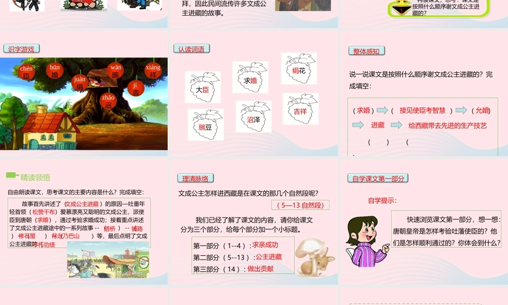 四年级语文下册 第八单元 30 文成公主进藏课件3 新人教版-新人教版小学四年级下册语文课件