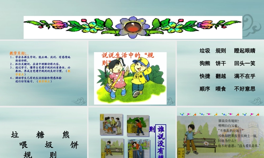 四年级语文上册 第八单元 规则 16 谁说没有规则教学课件 北师大版-北师大版小学四年级上册语文课件