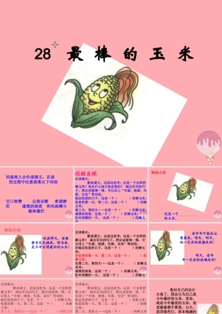 四年级语文上册 第七单元 最棒的玉米课件2 西师大版-西师大版小学四年级上册语文课件