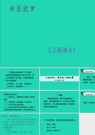 四年级语文上册 第八单元 口语交际：讲历史人物故事课件