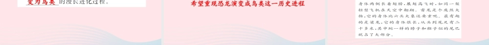 四年级语文上册 第八组 31 飞向蓝天的恐龙习题课件 新人教版-新人教版小学四年级上册语文课件