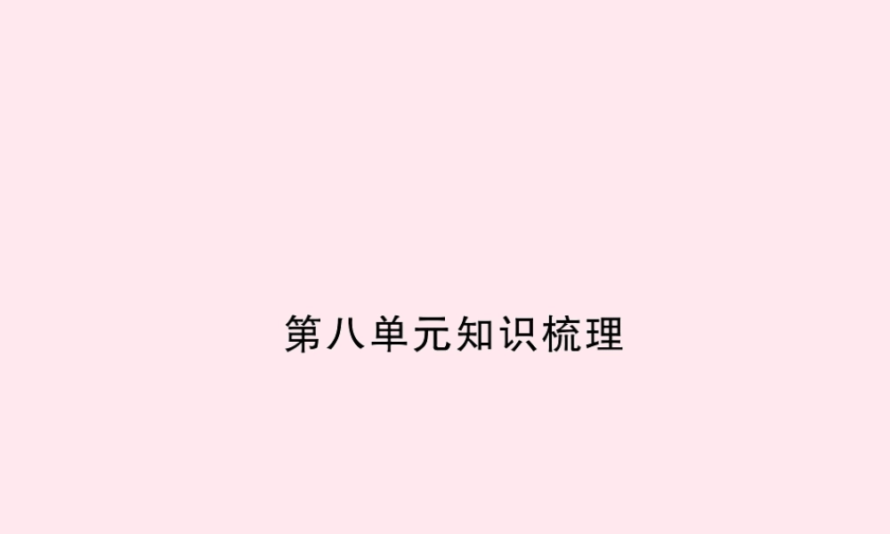 四年级语文上册 第八组知识梳理习题课件 新人教版-新人教版小学四年级上册语文课件
