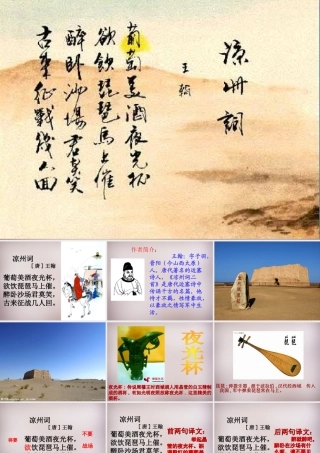 四年级语文上册《凉州词》课件3 语文A版-语文A版小学四年级上册语文课件