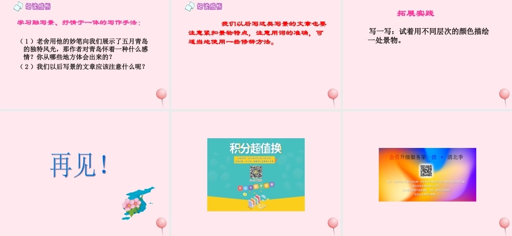 四年级语文下册 第二单元 第6课《五月的青岛》课件 西师大版-西师大版小学四年级下册语文课件