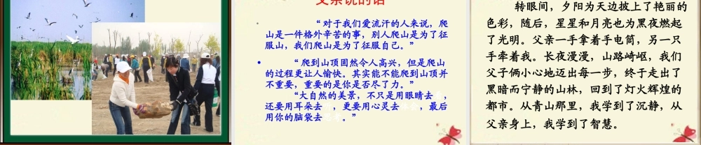 四年级语文下册 第6单元 21《爬山》课件3 语文S版-语文S版小学四年级下册语文课件