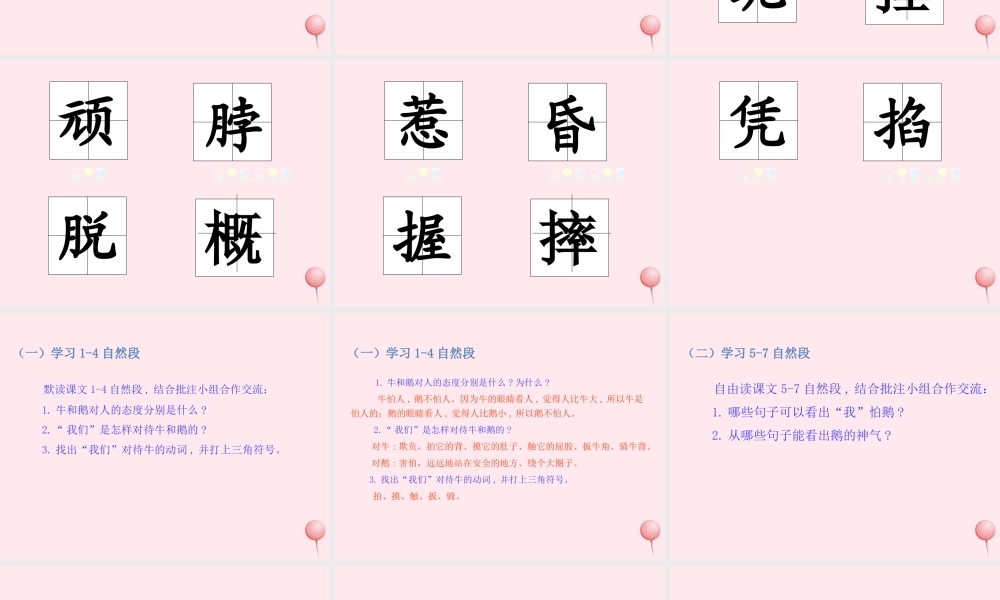 四年级语文上册 第六单元 18牛和鹅课件 新人教版-新人教版小学四年级上册语文课件