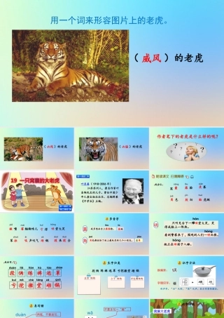四年级语文上册 第六单元 19 《一只窝囊的大老虎》名师课件 新人教版-新人教版小学四年级上册语文课件