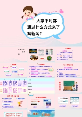 四年级语文下册 第二单元《口语交际：说新闻》课件 新人教版-新人教版小学四年级下册语文课件