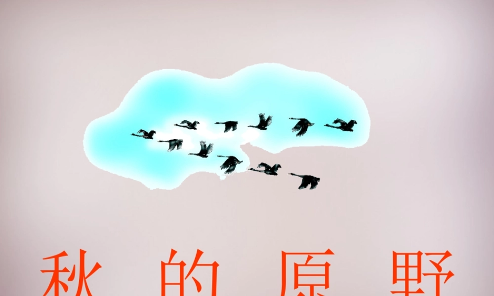 四年级语文上册《秋的原野》课件1 语文A版-语文A版小学四年级上册语文课件
