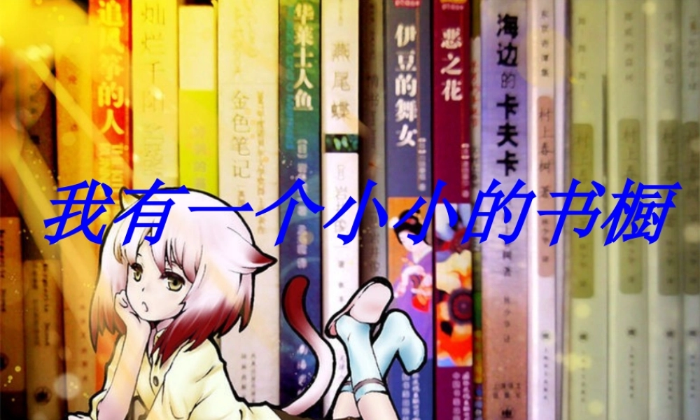 四年级语文上册 第三单元 11《我有一个小小的书橱》同步优质课件 冀教版-冀教版小学四年级上册语文课件