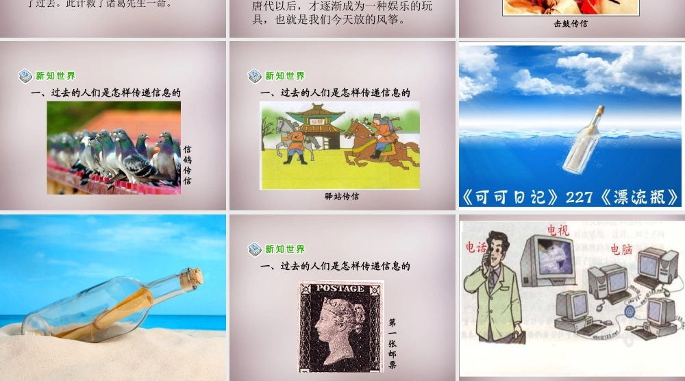 四年级语文上册《人们怎样传递信息》课件3 语文A版-语文A版小学四年级上册语文课件