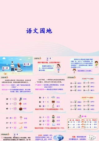 四年级语文下册 第二单元《语文园地二》课件 新人教版-新人教版小学四年级下册语文课件
