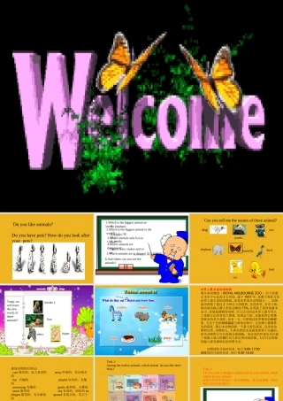 广东省深圳市宝安区五年级英语上册Unit 6 At Animal Land课件 深港版