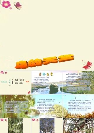 四年级语文下册 第7单元 25《鸟的天堂》课件5 语文S版-语文S版小学四年级下册语文课件