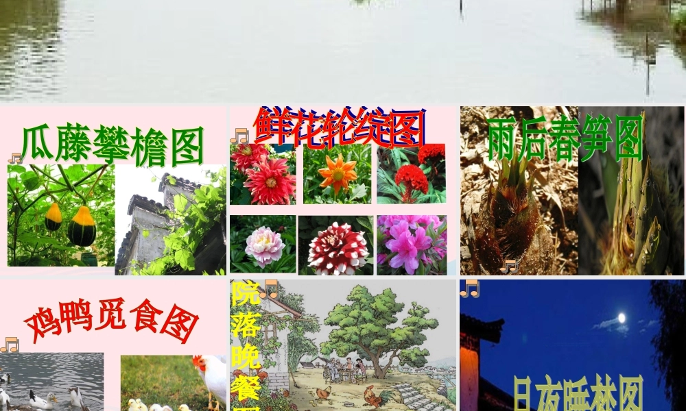 四年级语文下册 第六单元 20《乡下人家》课堂教学课件1 新人教版-新人教版小学四年级下册语文课件