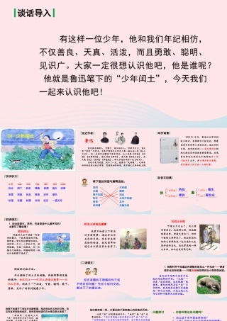 文上册 第八单元闰土课件