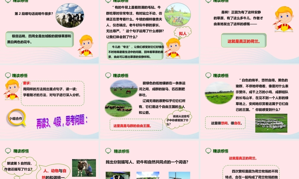 四年级语文下册 第六单元 22 牧场之国课件2 新人教版-新人教版小学四年级下册语文课件