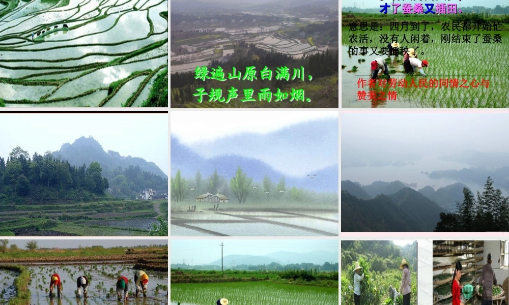 四年级语文下册 第六单元 22《古诗词三首》课堂教学课件1 新人教版-新人教版小学四年级下册语文课件