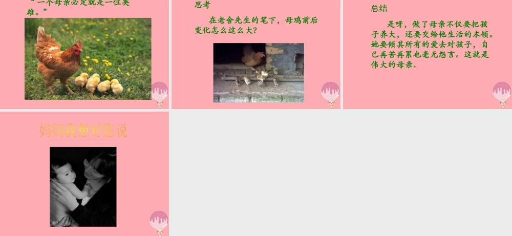 四年级语文上册 第五单元 母鸡课件2 湘教版-湘教版小学四年级上册语文课件