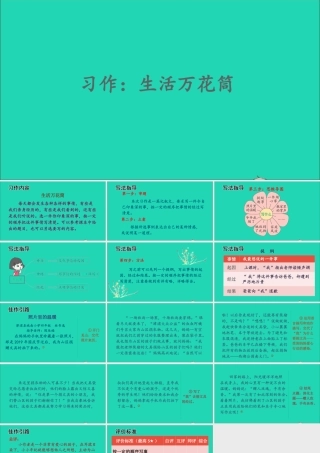 四年级语文上册 第五单元 习作 生活万花筒课件 新人教版-新人教版小学四年级上册语文课件