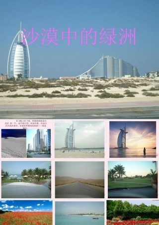 四年级语文下册 第六单元 第19课《沙漠中的绿洲》课件1 苏教版-苏教版小学四年级下册语文课件