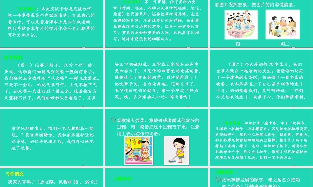 四年级语文上册 第五单元 习作例文课件1 新人教版-新人教版小学四年级上册语文课件