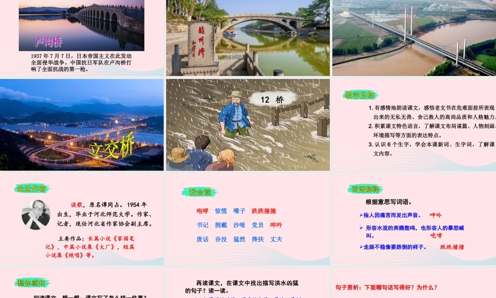 文上册 第四单元 12桥课件