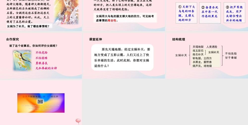 文上册 第四单元 15 女娲补天课件